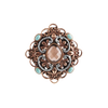 Barse Curlicue Turquoise and Smoky Quartz Ring