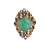 Barse Emerald-Shape Amazonite Ring