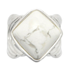 Barse Opening Night Ring-White Howlite