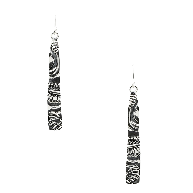Barse What's My Line Embossed Earring