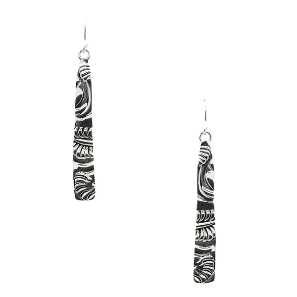 Barse What's My Line Embossed Earring